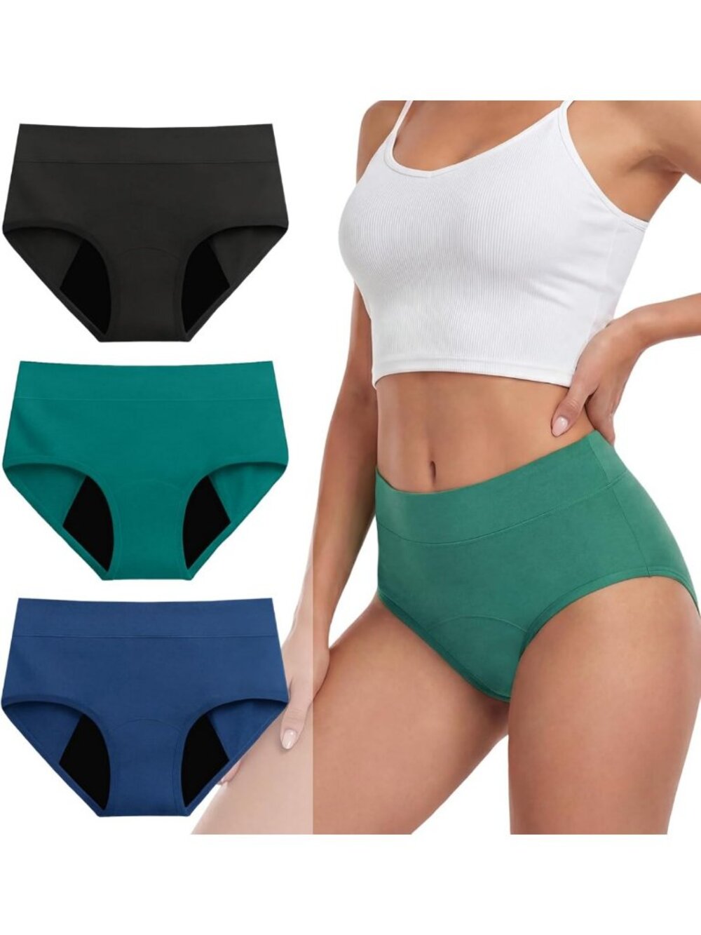 Leakproof High Waisted Incontinence Underwear for Women, Heavy Flow Period